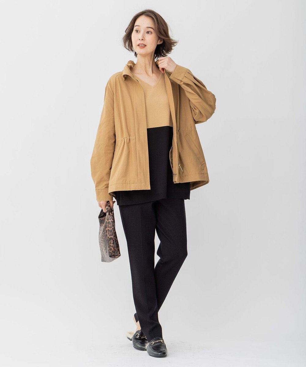 自由区 L 【撥水加工/洗える】キルトコンビアウター 