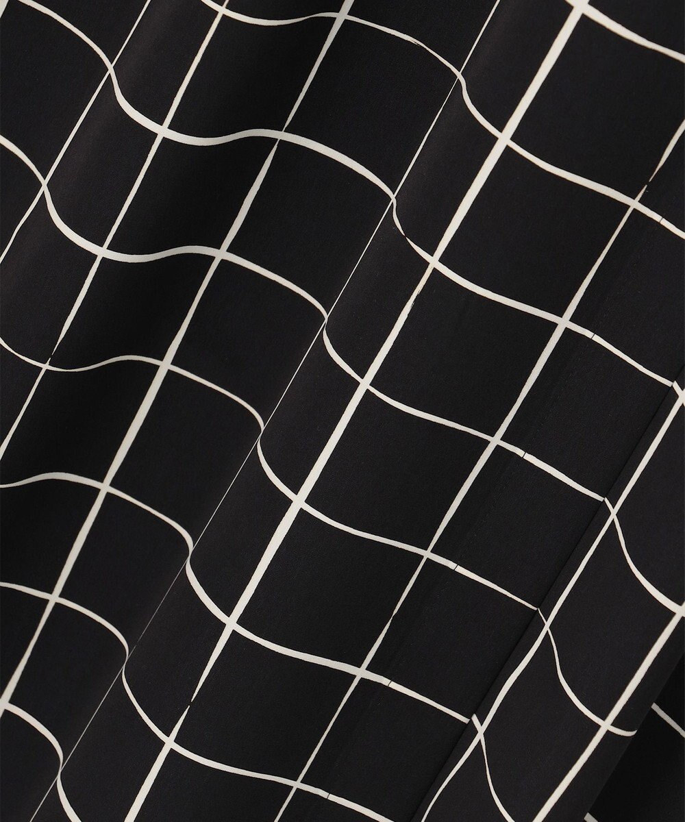 ICB L 【30th ANNIVERSARY】 ウィンドウペンプリント シャツワンピース 