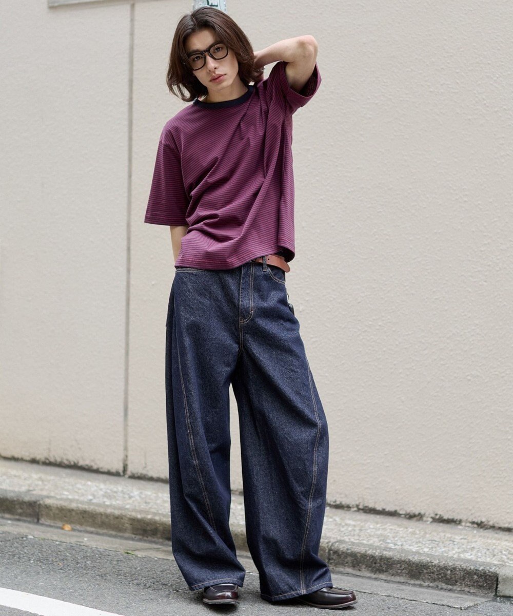 WEGO 【ユニセックス着用ITEM】ボーダーリンガーT（SS） 