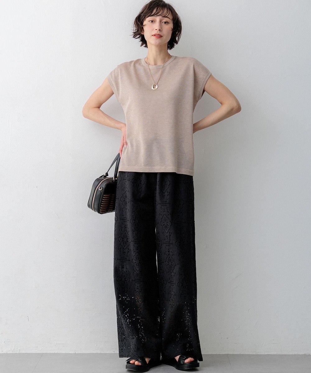 23区 【先行予約】ラッセルオーナメントレース ワイド パンツ 