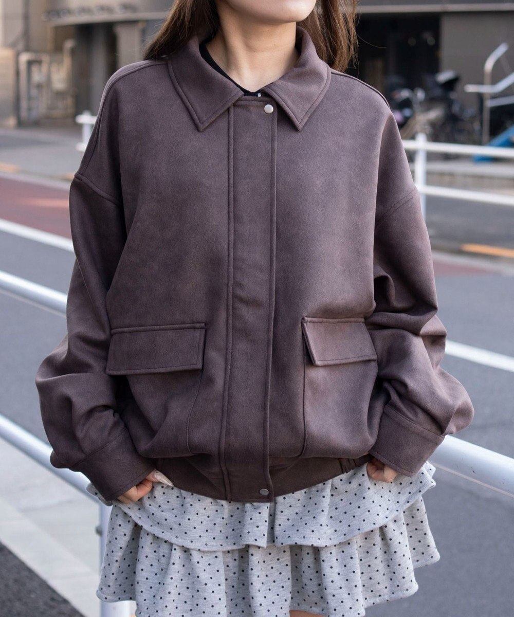 WEGO スウェードポンチジャケット 