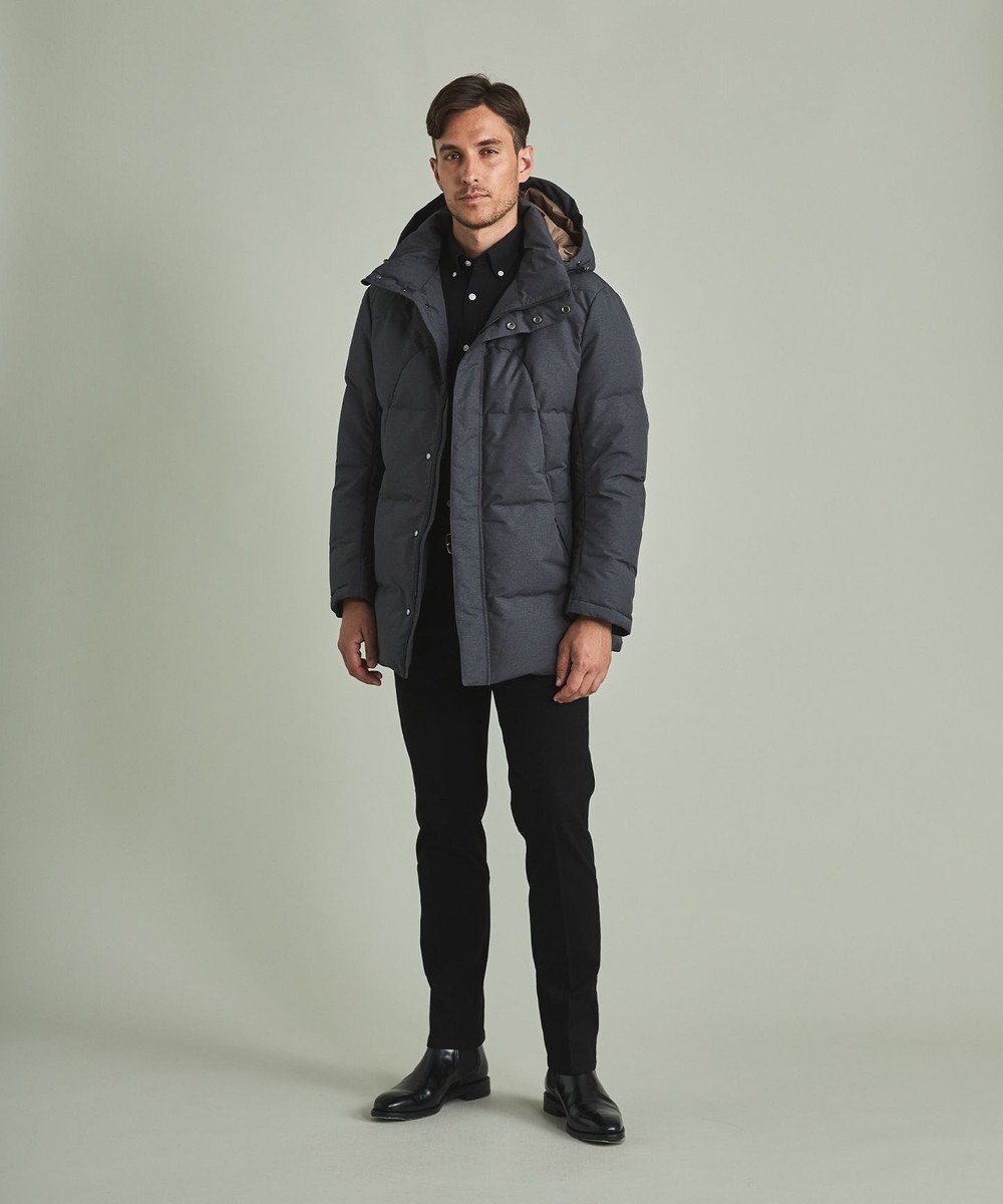 GOTAIRIKU 【仕事で着用可】MINOTECH メランジラミネート ダウンコート(23年モデル) 