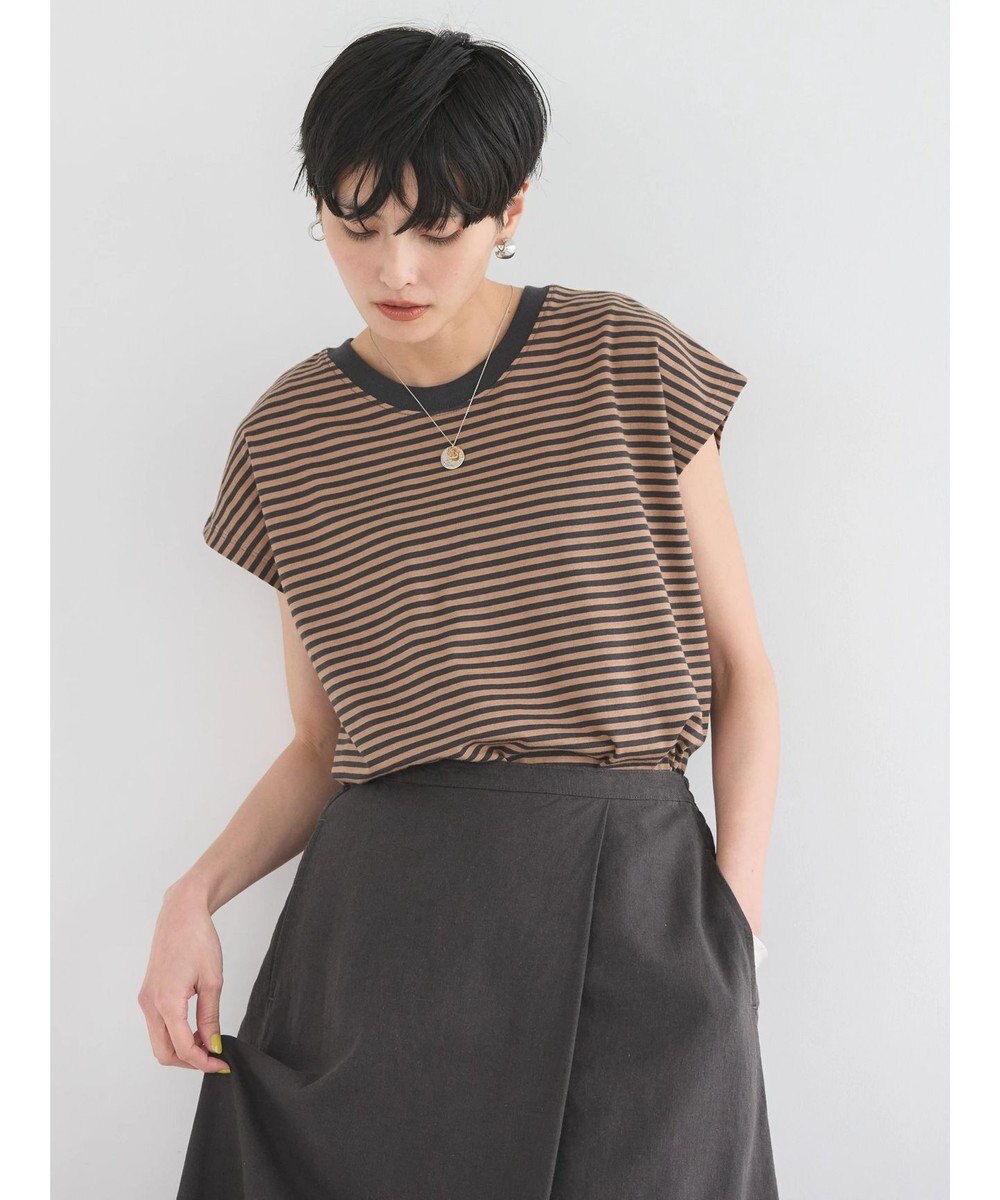 AMERICAN HOLIC 接触冷感フレンチスリーブカットプルオーバー 