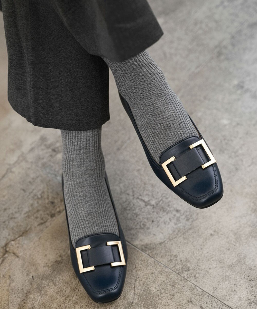 Pointer 日本製 本革バックルパンプス 