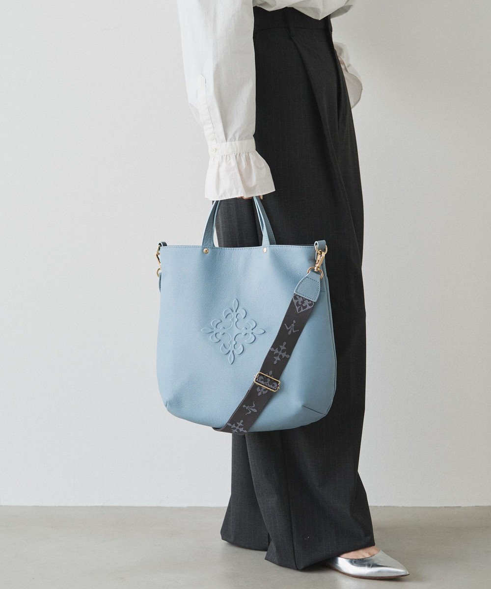 russet スリム2WAYトートバッグ <エンボスモノグラム>(CE-1611) 