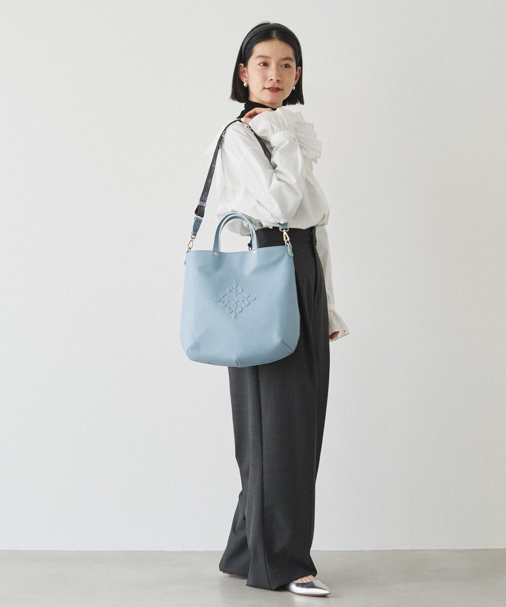 russet スリム2WAYトートバッグ <エンボスモノグラム>(CE-1611) 