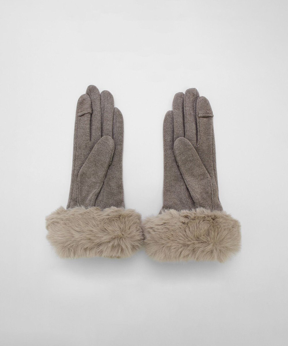 ORuKuBET 【オンワード・クローゼット限定】パールリング風エコファージャージグローブ (WOMEN)【スクワラン加工 / 抗菌機能・タッチパネル対応】 