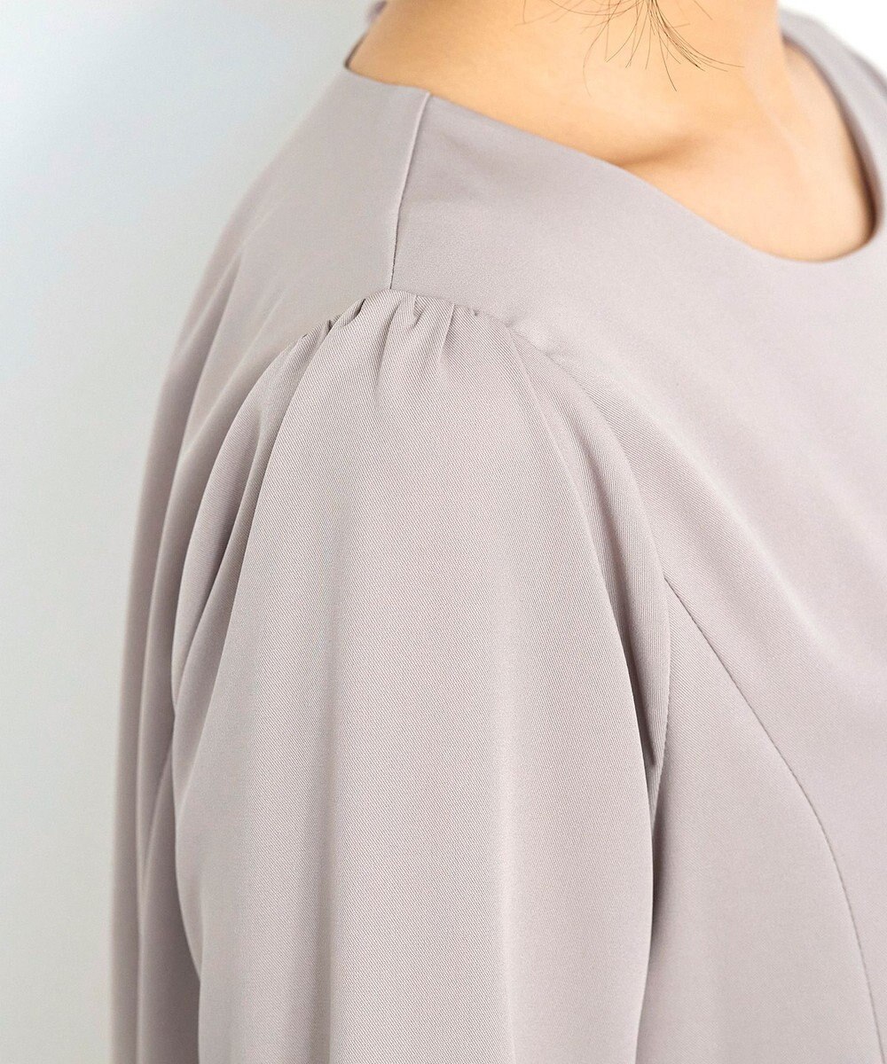 Tiaclasse L 【小倉優子さん着用・選べる袖TYPE・洗える】バックフレアチュニック 