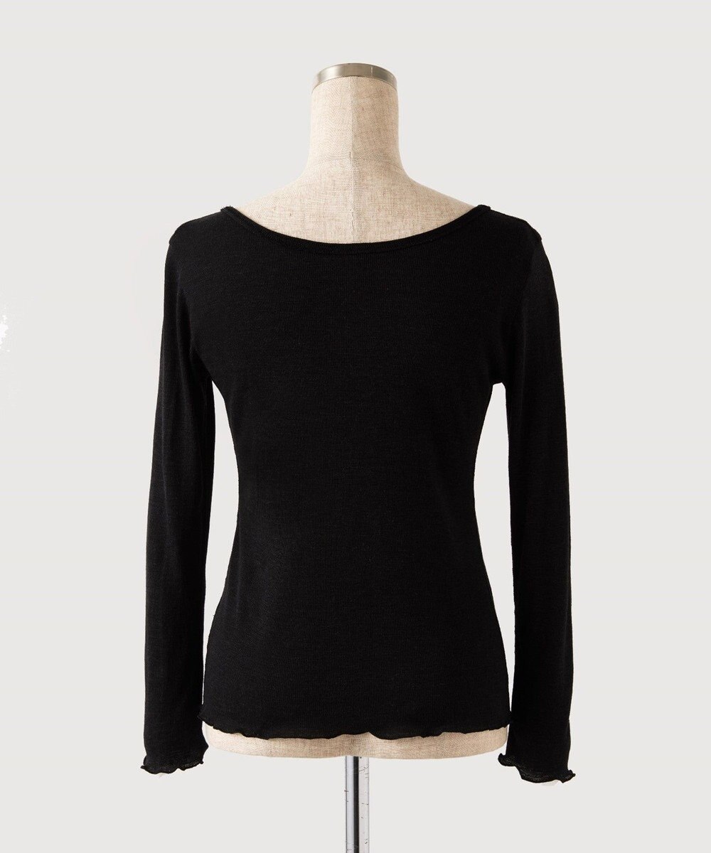 TOQUE 〈大草直子さんアドバイザー〉【天然素材】アルパカシルクリブ ロングT 