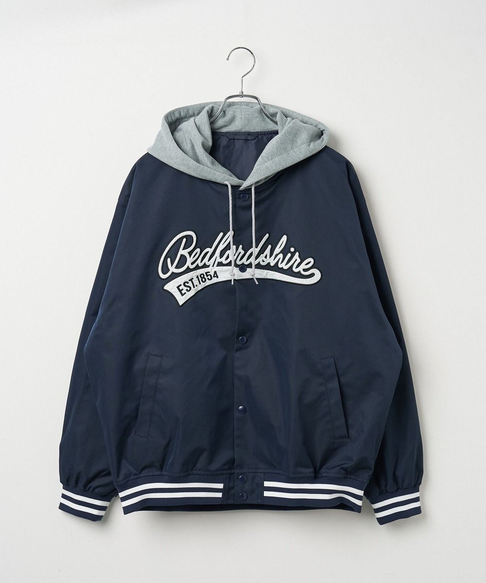 WEGO 【ユニセックス着用ITEM】フードワッペンスタジャン 