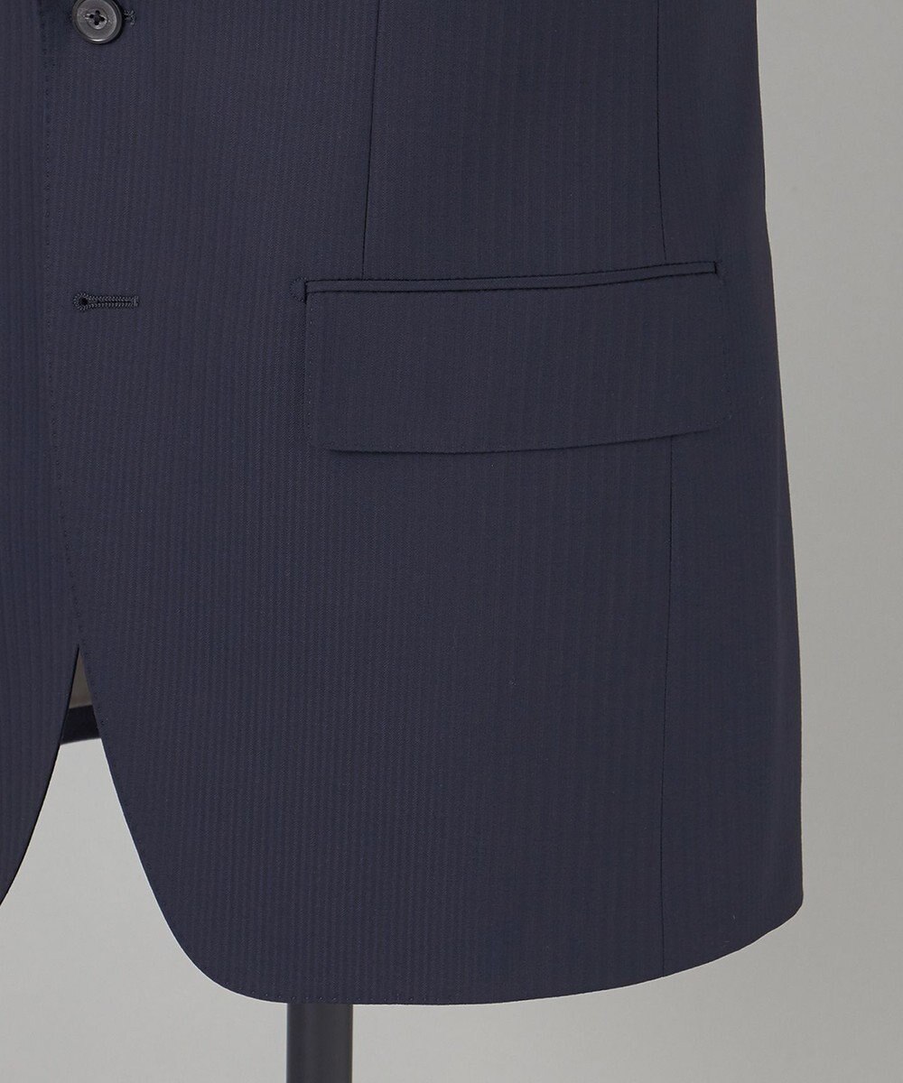 GOTAIRIKU 【御幸毛織】Superio160 ウールカシミヤ スーツ（ネイビーストライプ） 