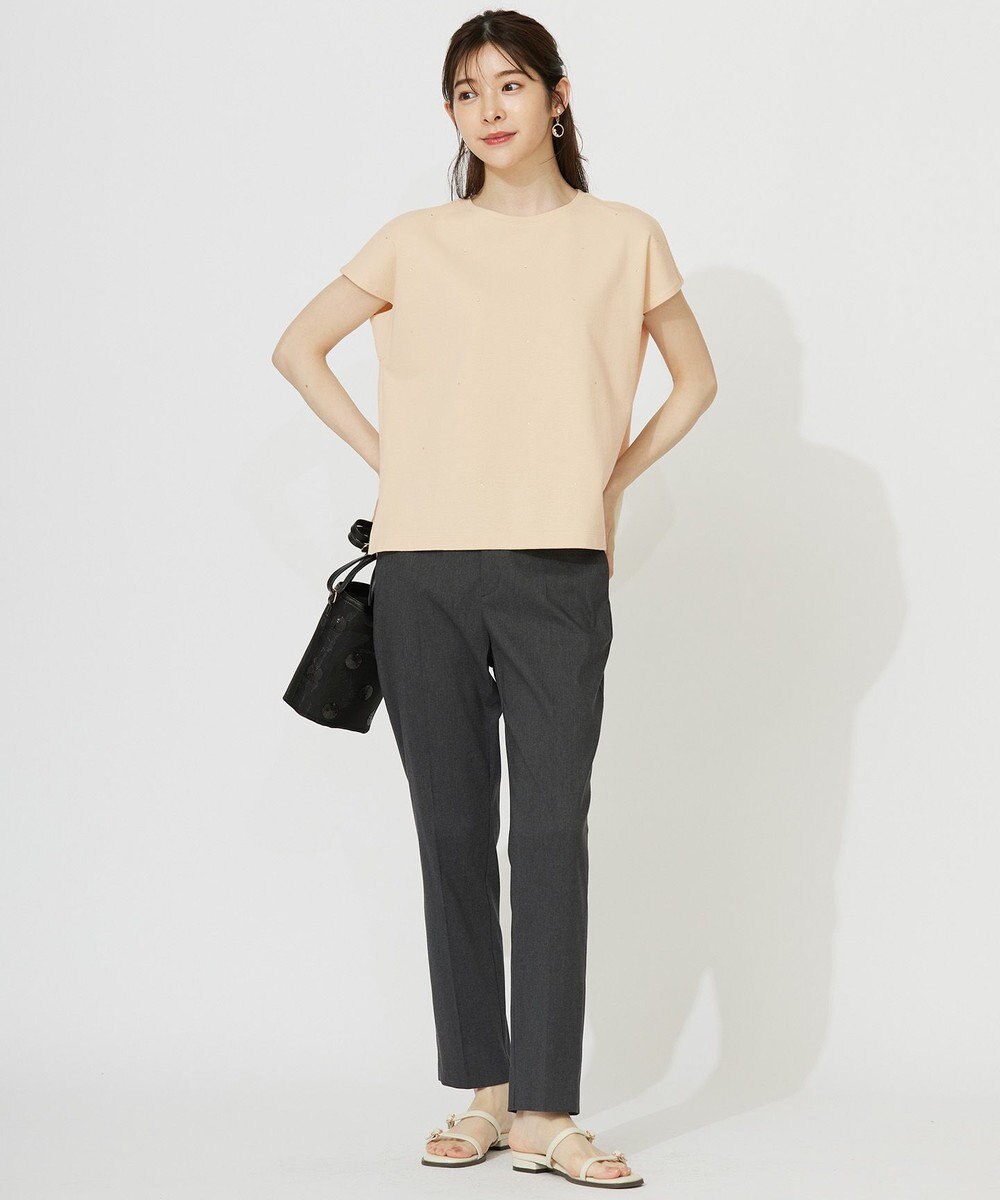 ANY SIS 【洗える】ビジュー付き カットソー 