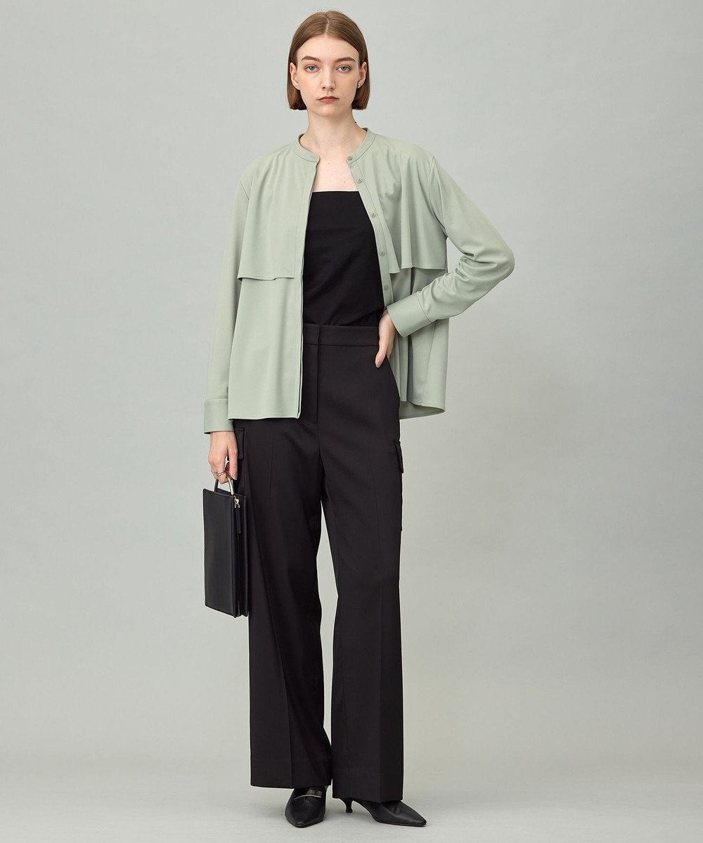 ICB L 【接触冷感・UVケア・速乾・洗える】カップ付きサテンキャミソール 