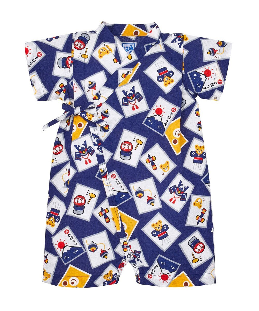 MIKI HOUSE HOT BISCUITS 【ミキハウス】【60-80cm】甚平オール 