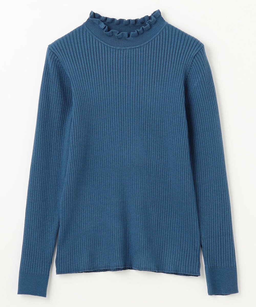 ANY 【洗濯機可】ウォームニットフリルプルオーバー 