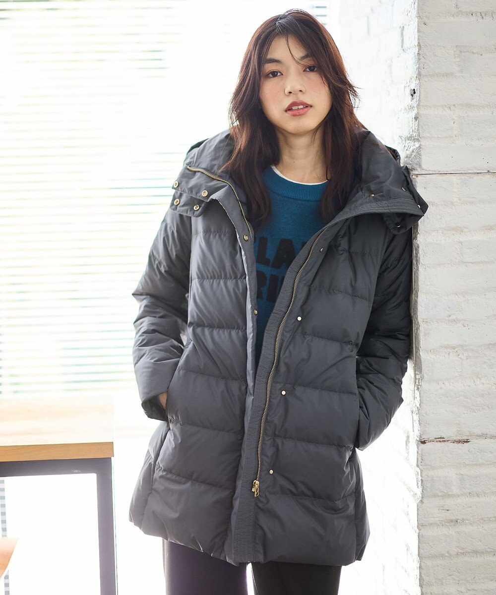 ANY 【洗濯機可/フード取り外し可能/撥水】楽映えリッチロング丈ダウン 