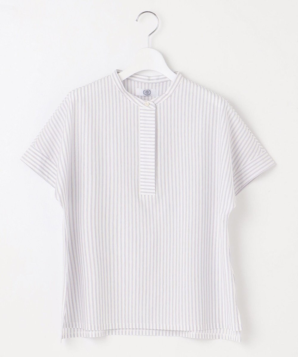 J.PRESS LADIES L ストライプジャージー ドルマンスリーブ カットソー 