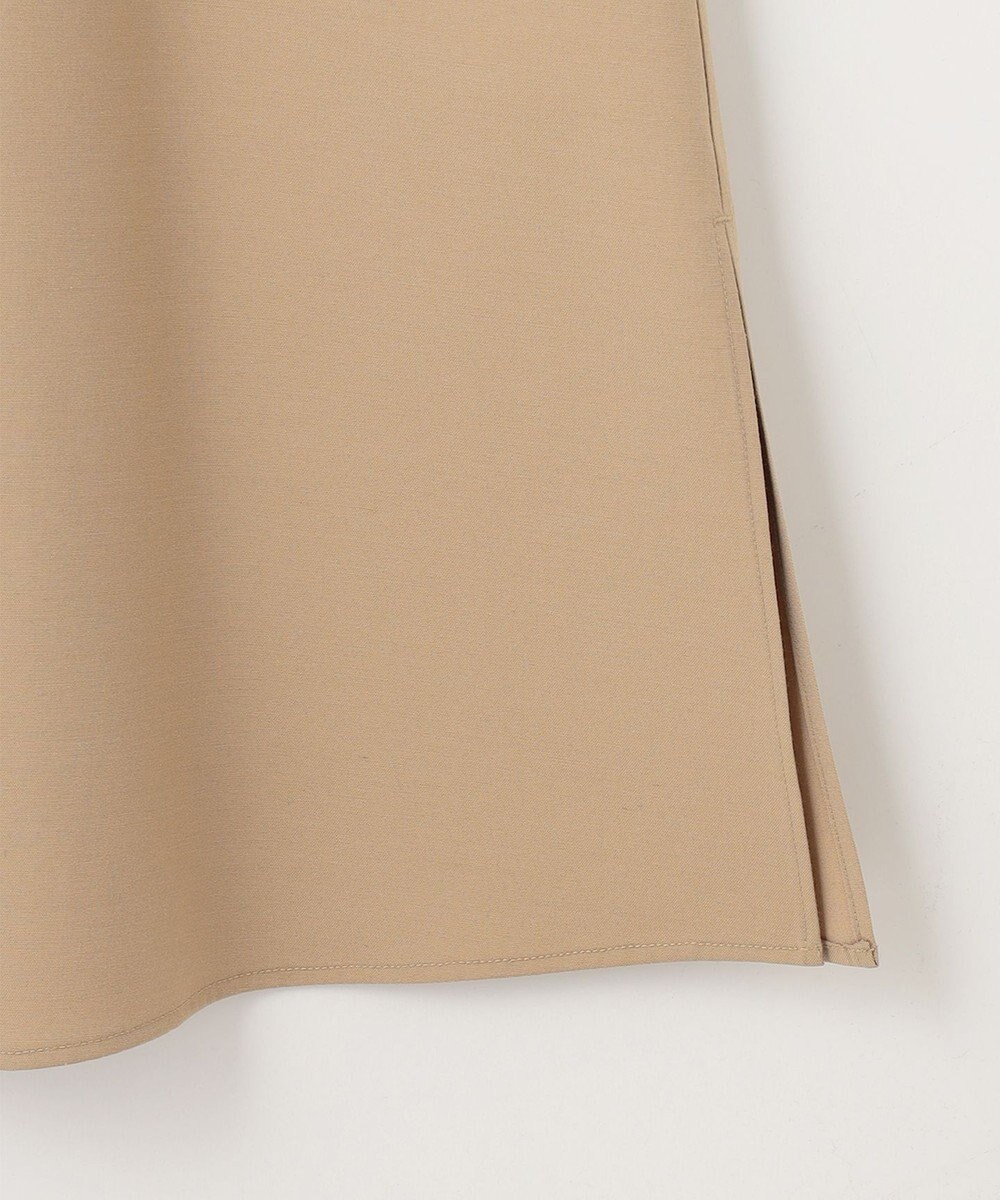 組曲 【洗える・シワになりにくい】リネン混オックスストレッチ キャミワンピース 