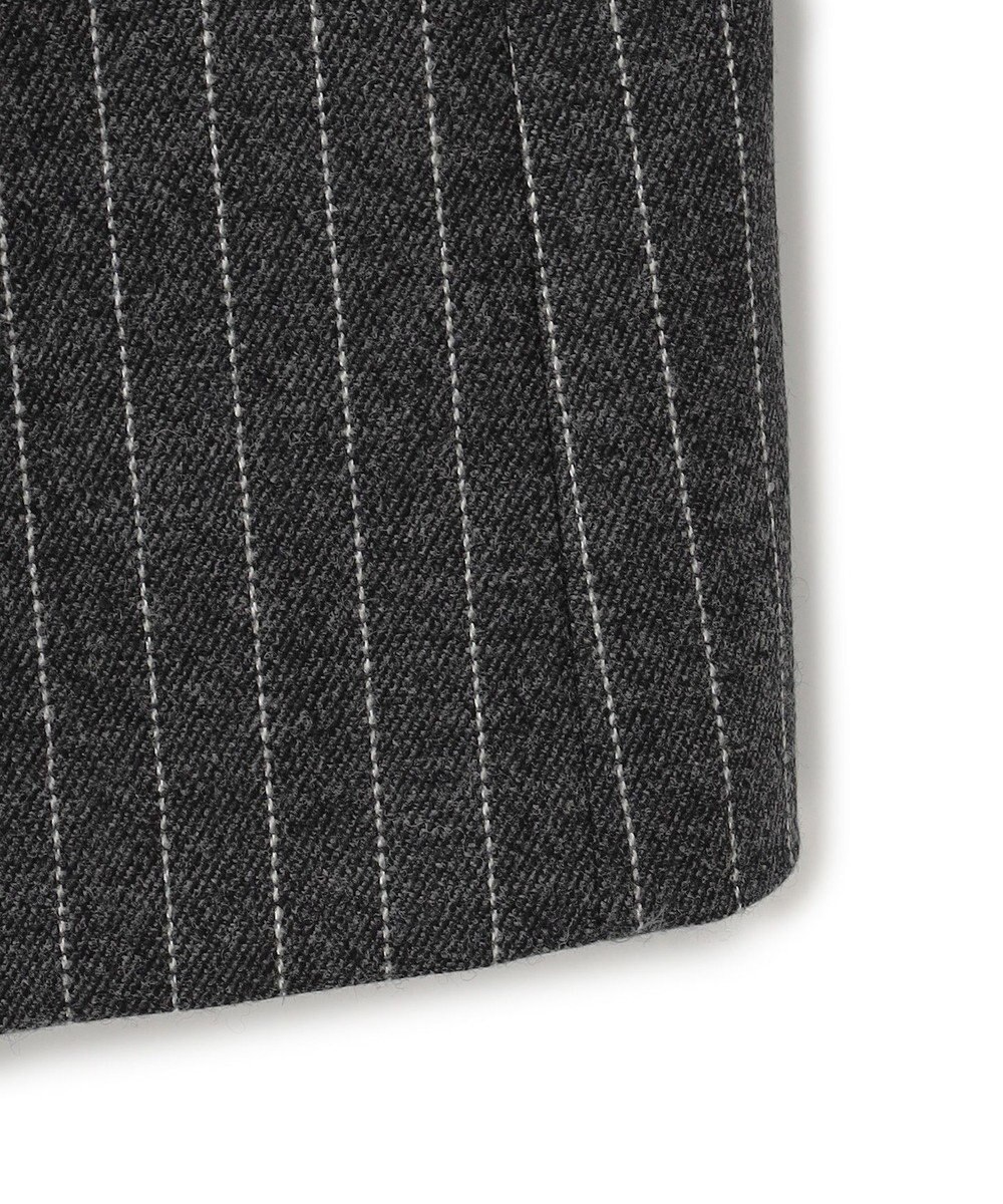 ICB シックツイードストライプ  テーラードジャケット 