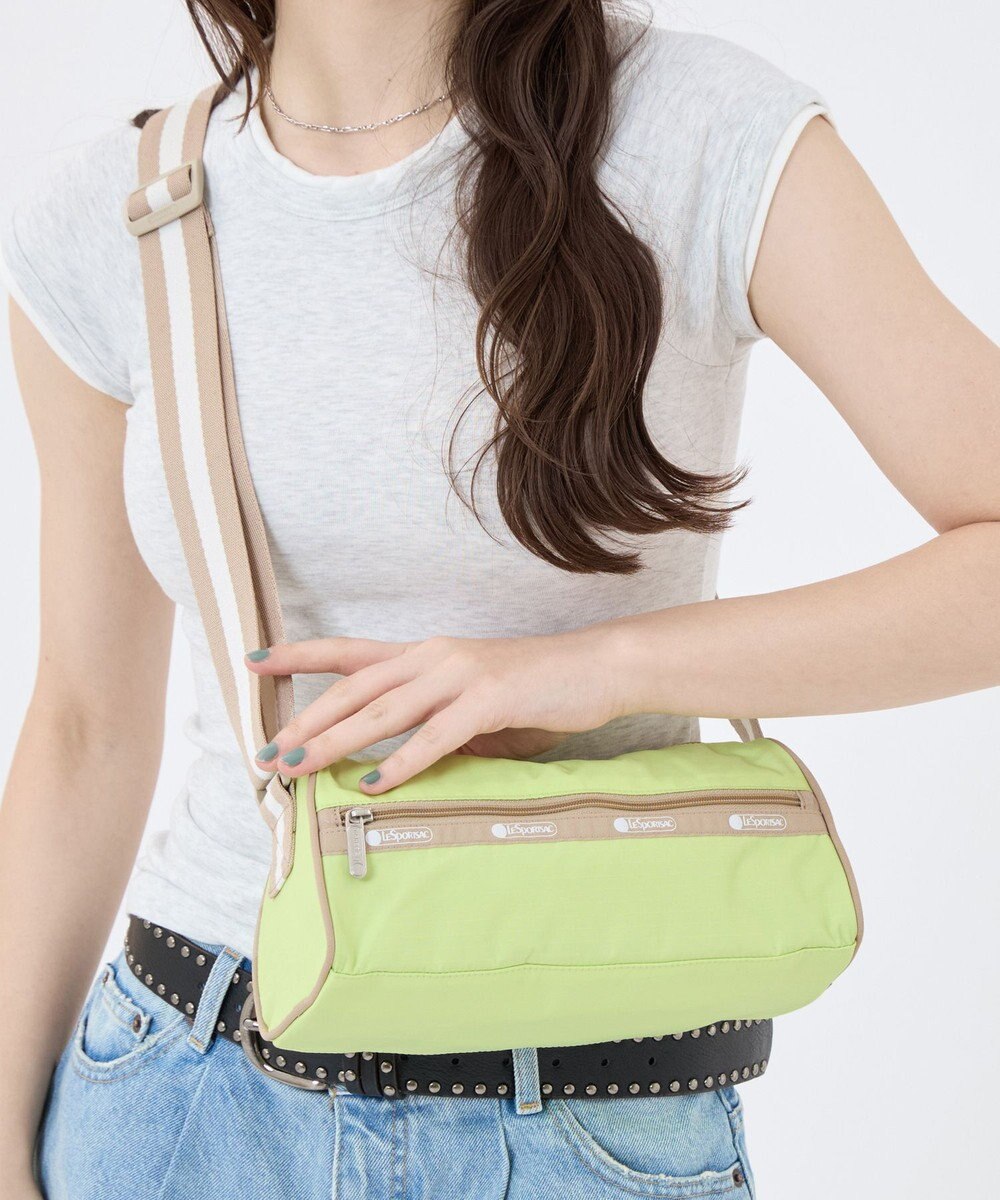 LeSportsac E/W SQUARE BOX SHOULDER/スペクテイターライム/ボーン 