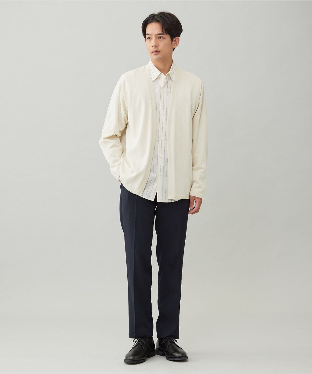 UNFILO MENS 【OCEANS 雑誌・web・YouTube 掲載】WOOL TOUCH 機能美パンツ スリム【東レ開発のウール見え高機能素材】 