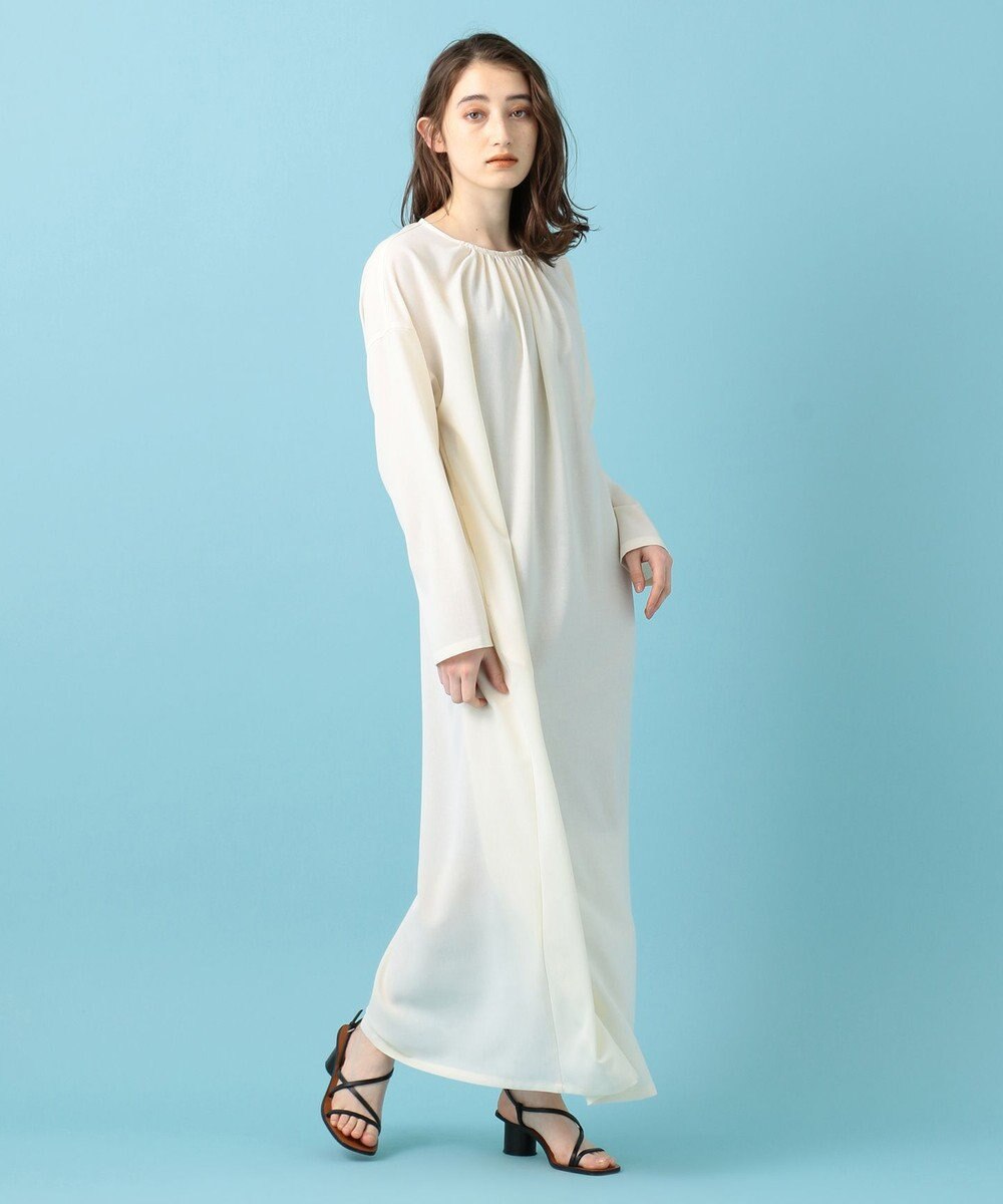 #Newans 【洗える】プルンプクロスバックオープンワンピース 