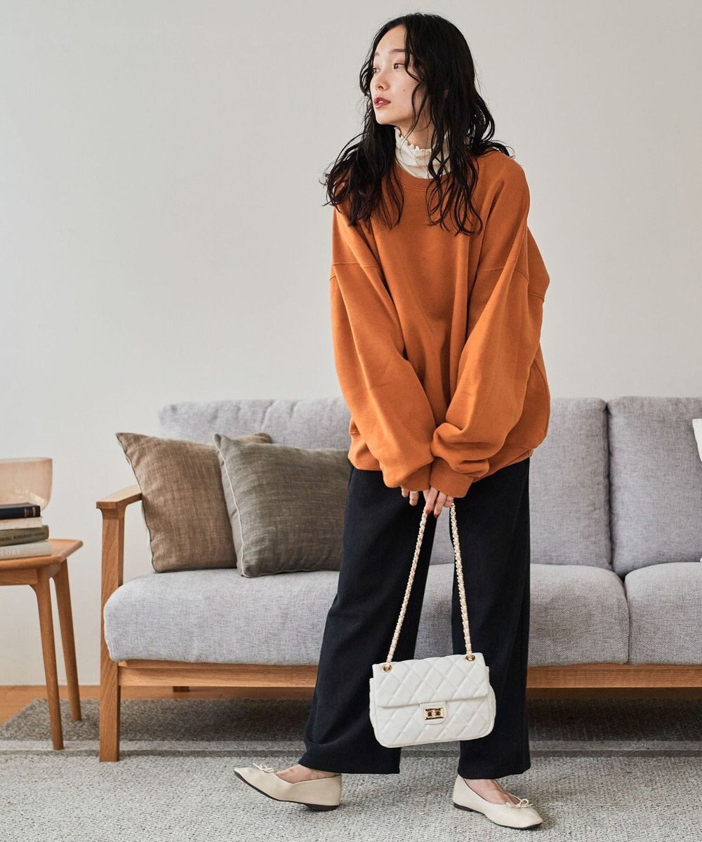 WEGO 裏起毛ワイドイージーパンツ 