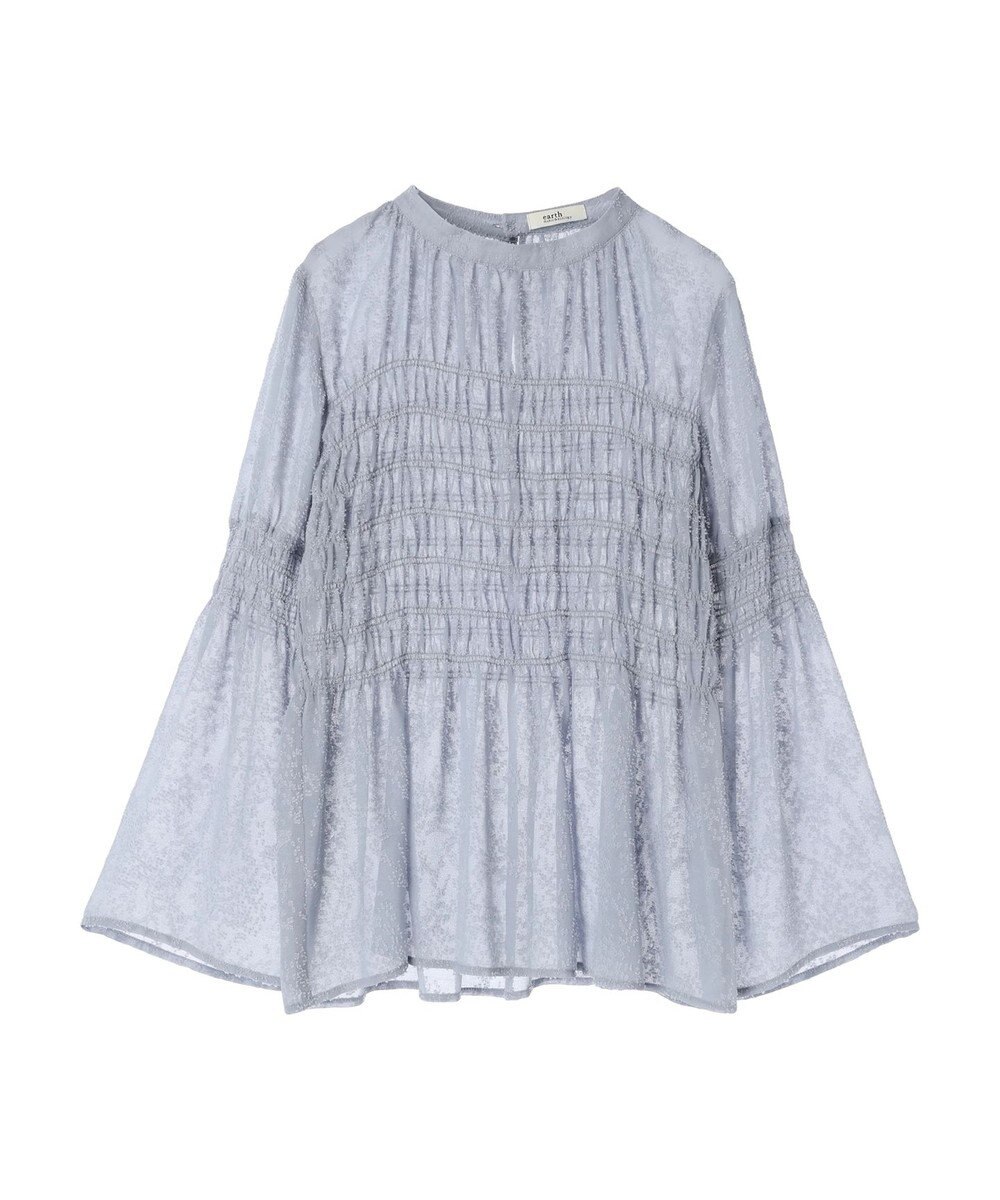 earth music&ecology ジャガードシャーリングプルオーバー 