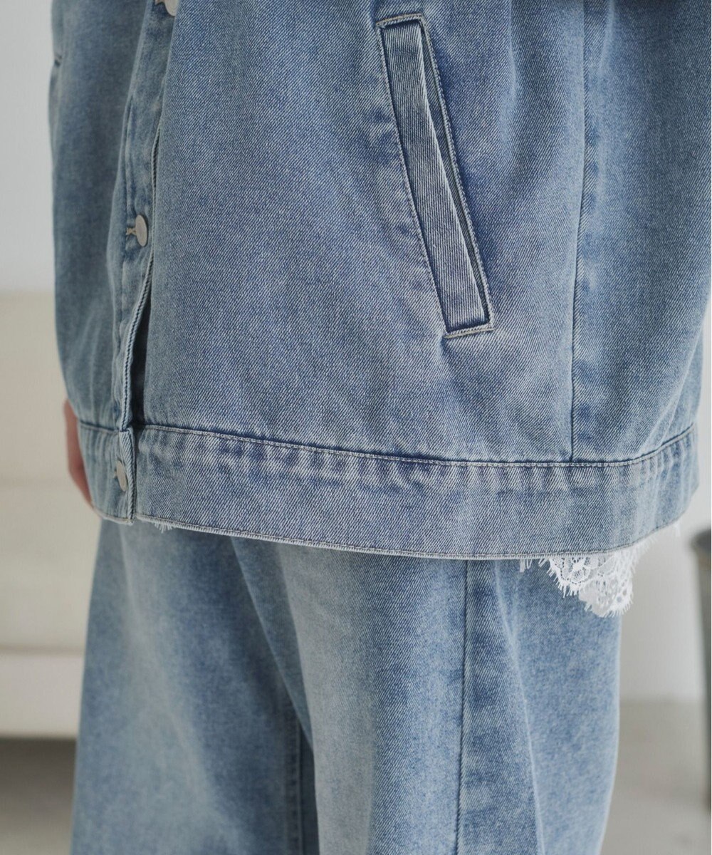 WEGO 【ANGIE VINTAGE】オーバーサイズデニムジャケット 