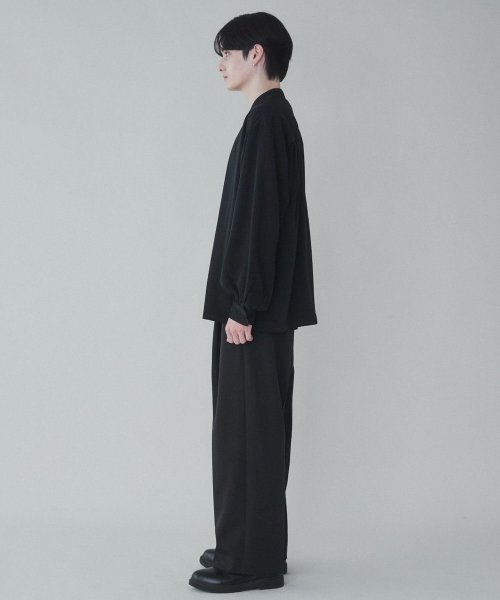 WEGO トロミBIGバンドカラーシャツ 