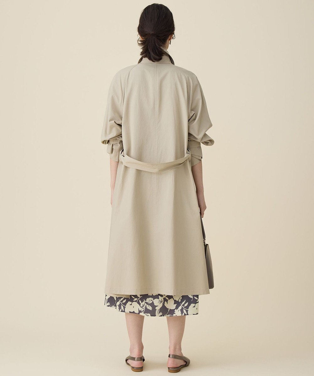 自由区 S コットンナイロンバルカラー コート 