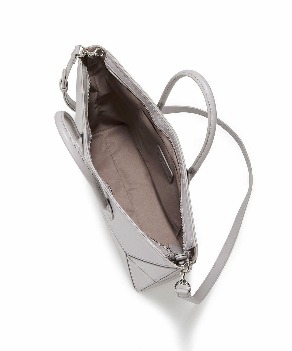 TOPKAPI 【TREASURE TOPKAPI】フェイクレザー ジオメトリック ショルダー付 トートバッグ 