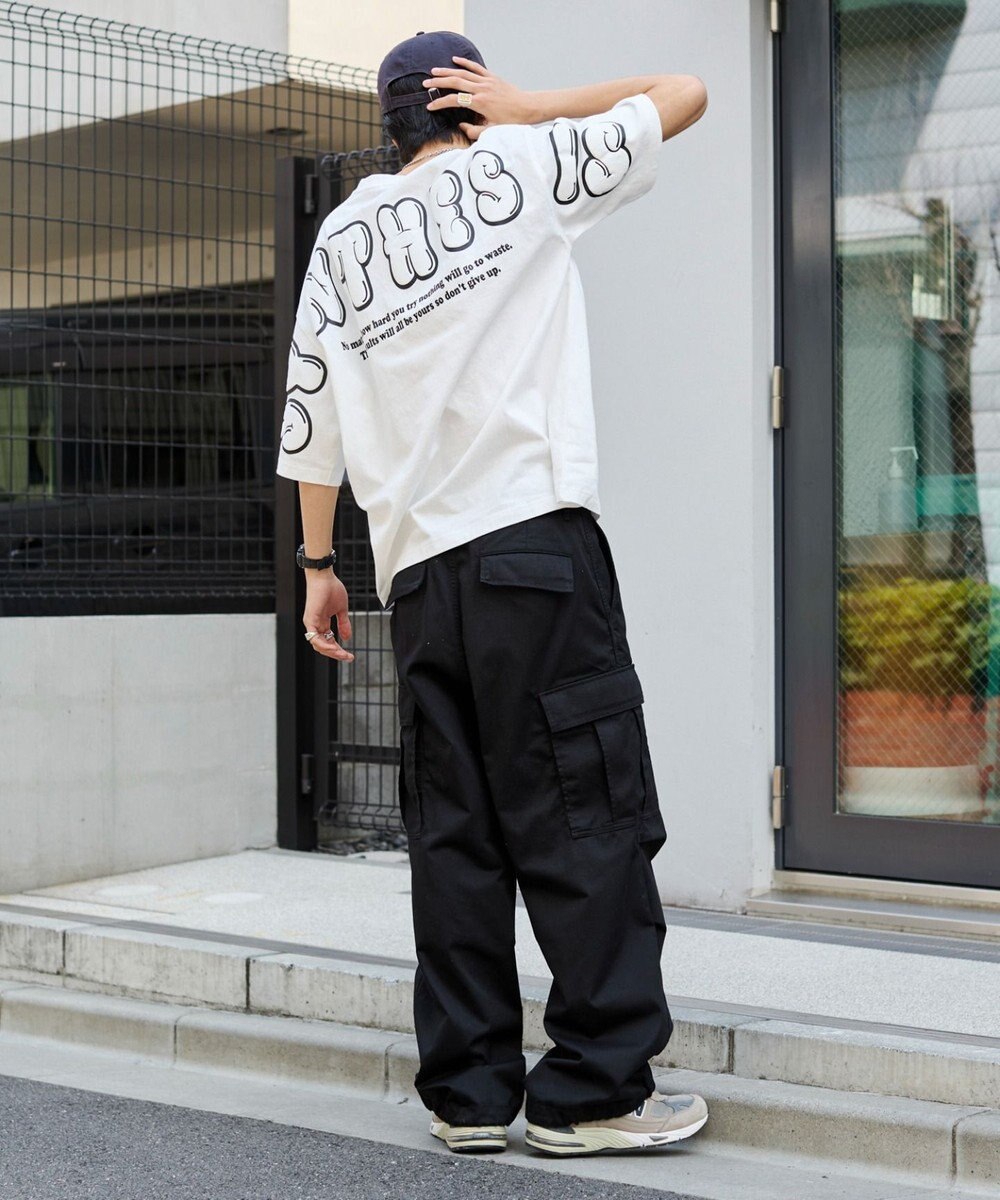 WEGO 【ユニセックス着用ITEM】アクセ付きストレートロゴT（SS） 