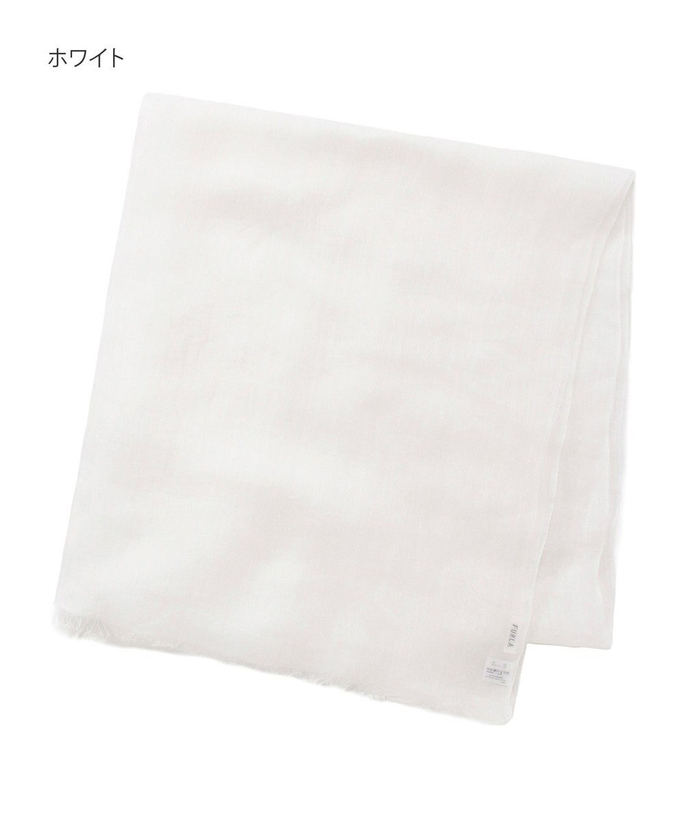 MOONBAT FURLA (フルラ) 無地ストール 麻 カシミヤ  180cm×85cm  手洗い可能 