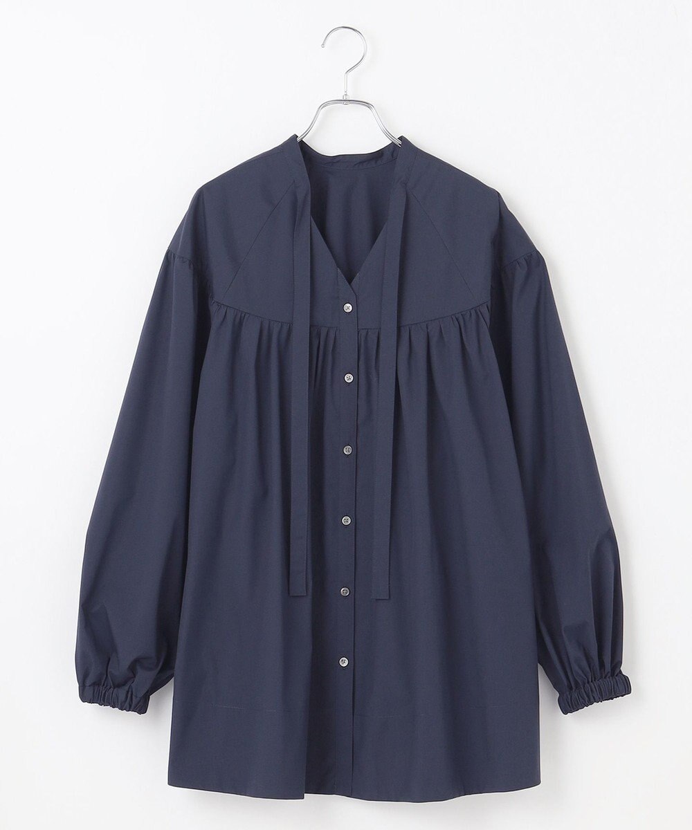 #Newans 【アイロンいらず】バストカットギャザーブラウス 