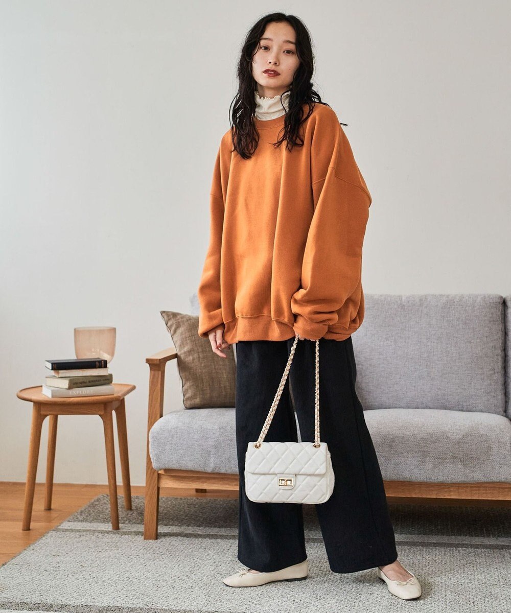 WEGO 裏起毛ワイドイージーパンツ 