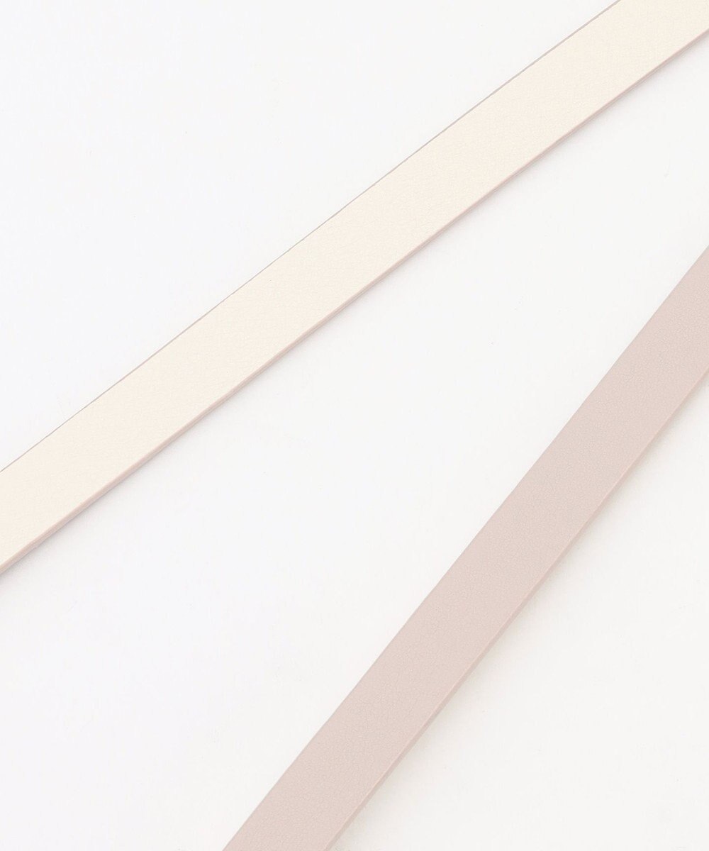 ANY SIS スクエアバックルナロー ベルト 