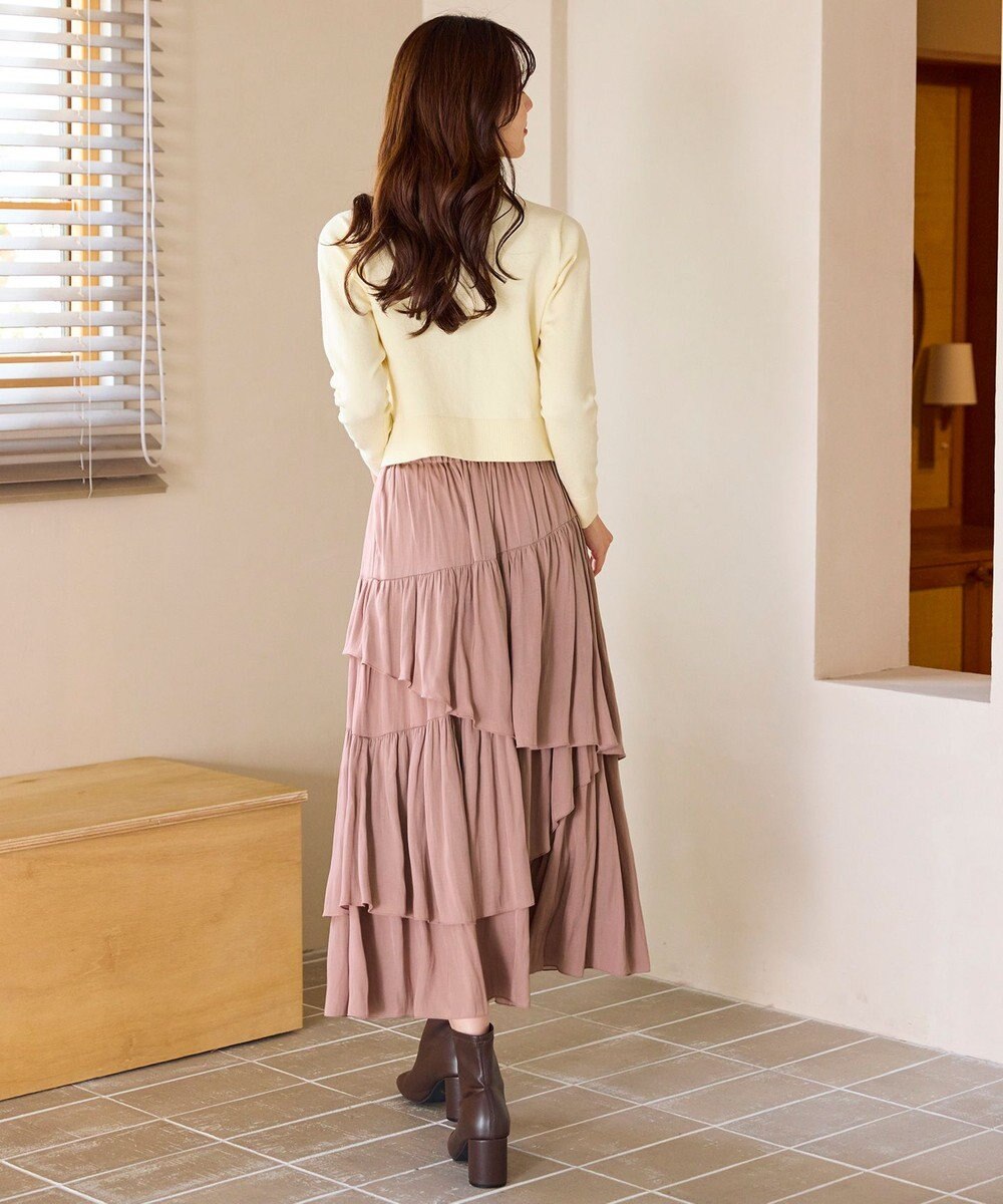 Feroux アシンメトリーティアード スカート 