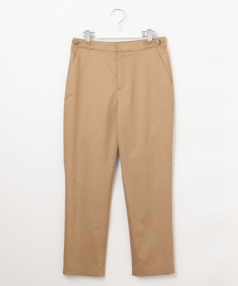 J.PRESS LADIES 【WEB限定・洗える】シャンブレーサテン テーパード パンツ 