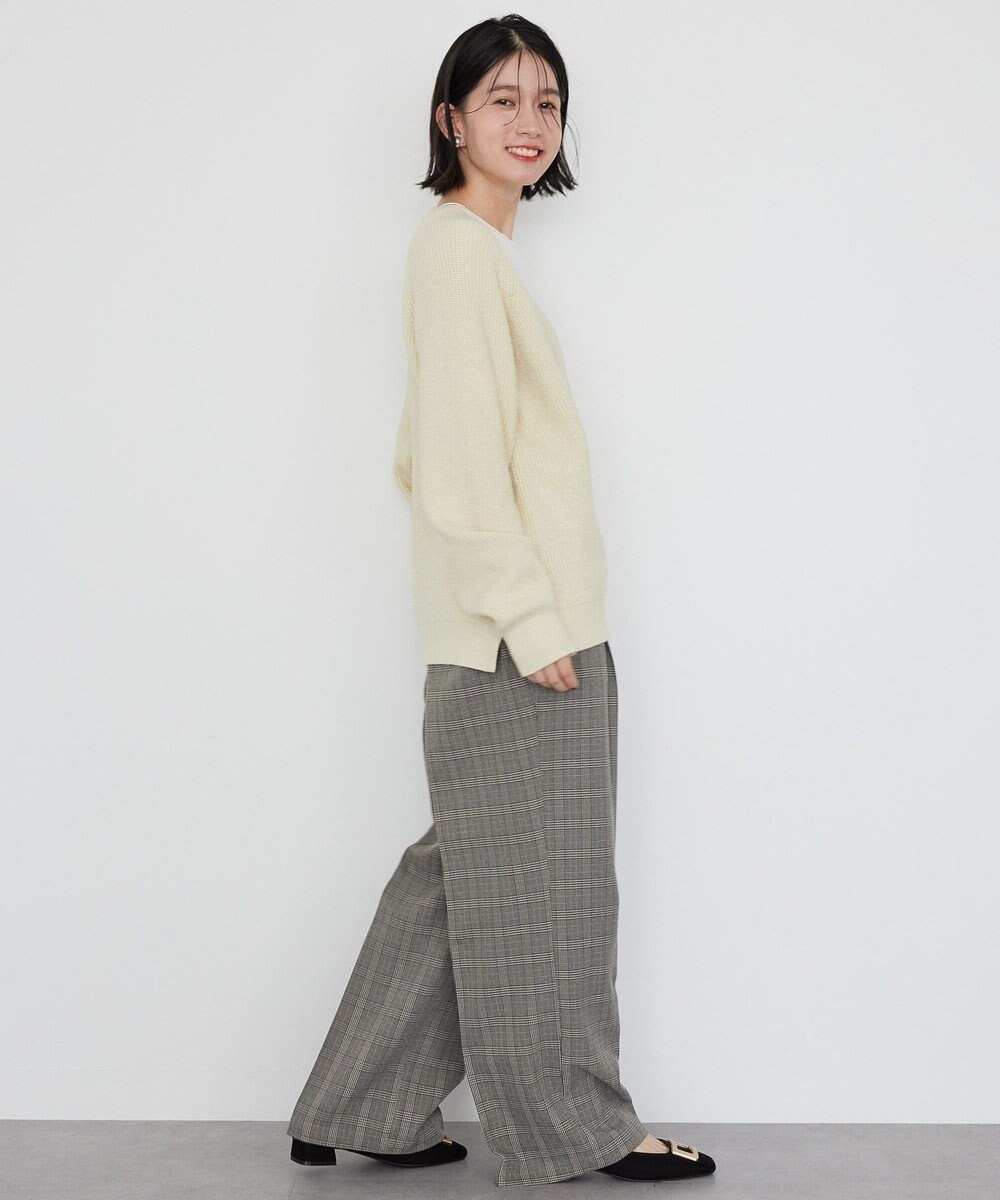 AMERICAN HOLIC バイパチラメ入りＶネック片畦ニットカーディガ 