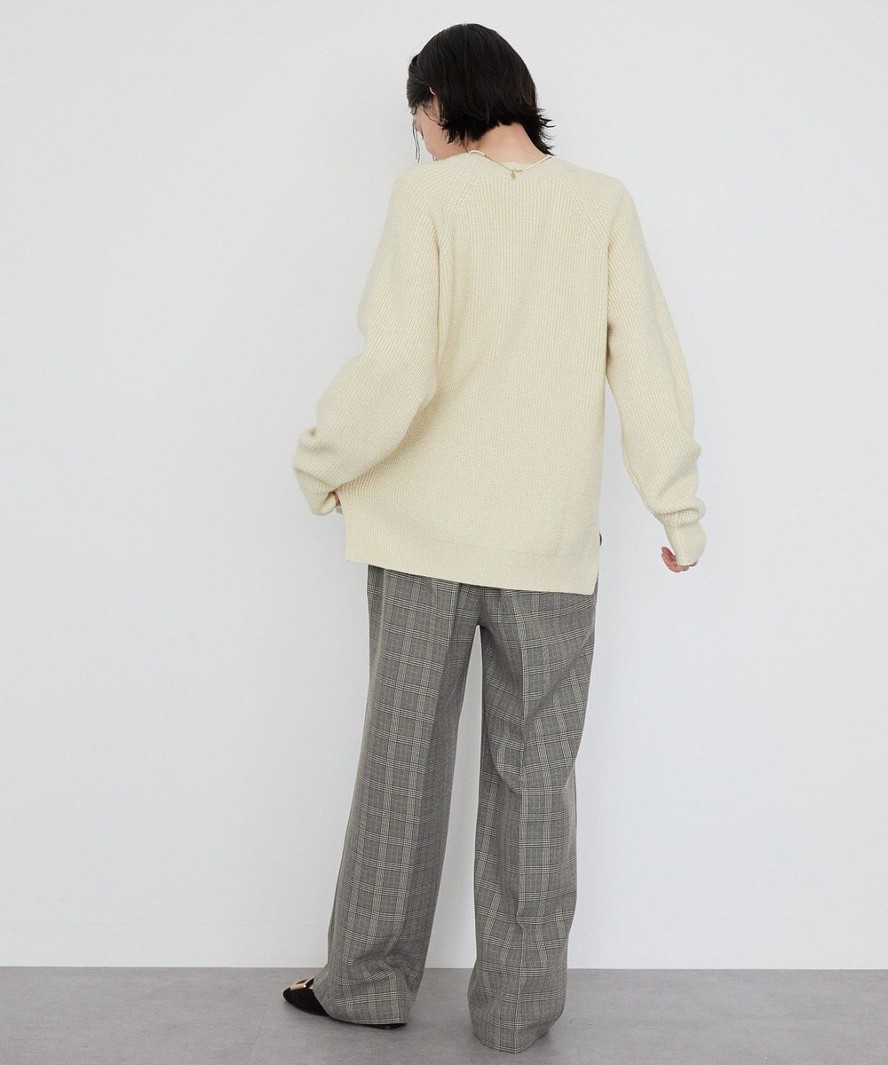 AMERICAN HOLIC バイパチラメ入りＶネック片畦ニットカーディガ 