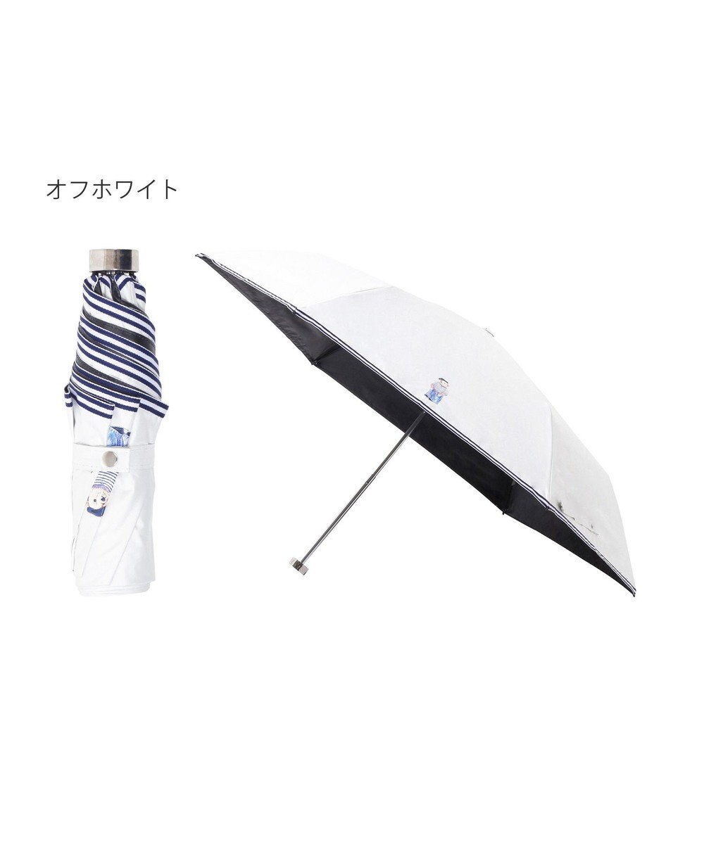 MOONBAT 【WEB限定】 POLO RALPH LAUREN（ポロ ラルフローレン） 晴雨兼用日傘 ワンポイントポロベア プリント 折りたたみ傘 ポーチタイプ 1級遮光/遮熱/遮光 