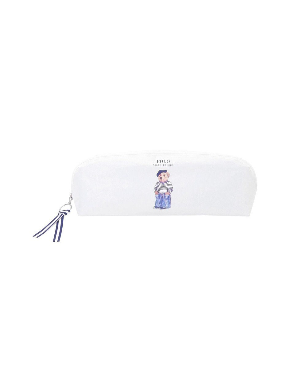 MOONBAT 【WEB限定】 POLO RALPH LAUREN（ポロ ラルフローレン） 晴雨兼用日傘 ワンポイントポロベア プリント 折りたたみ傘 ポーチタイプ 1級遮光/遮熱/遮光 