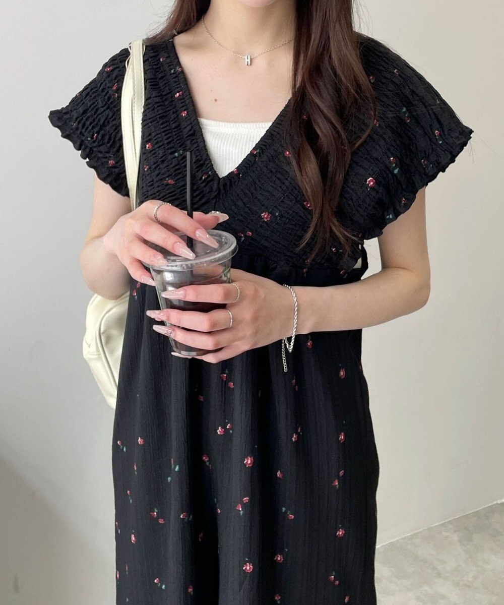 WEGO シャーリングサロペット 