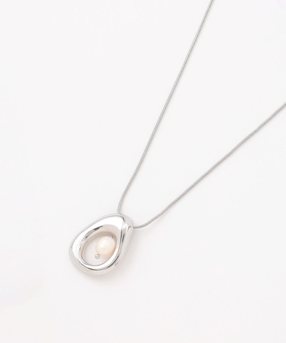 組曲 センターパールメタルリングネックレス 