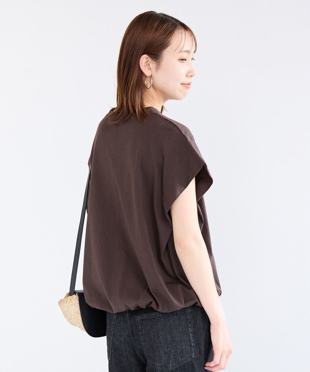 UNFILO L フレンチスリーブ ドロストTシャツ 