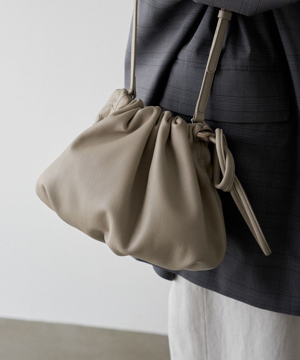 russet レザー巾着4WAYショルダーバッグ(CE-1454) 