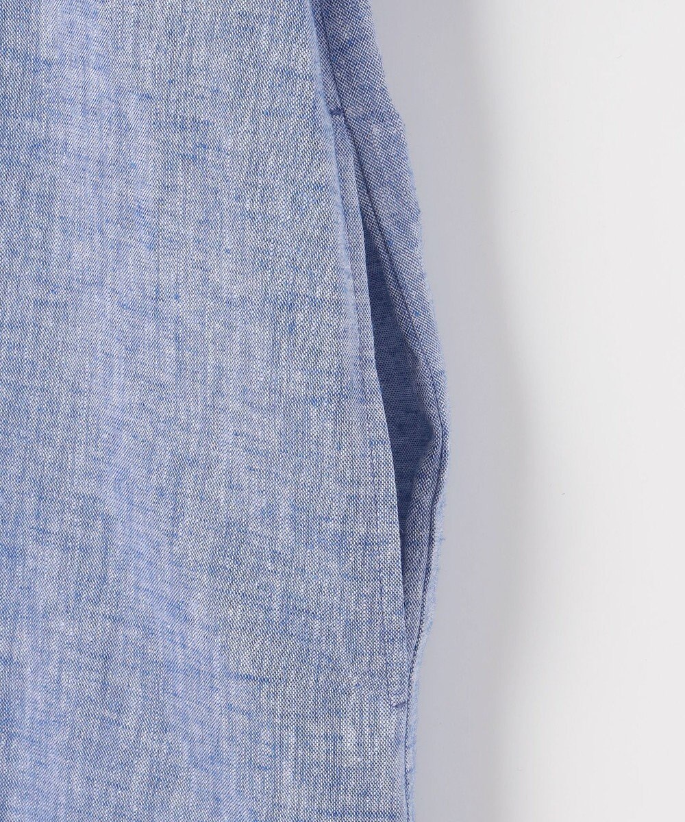 23区 S 【SLOW/洗える】リネンコットン シャツワンピース 