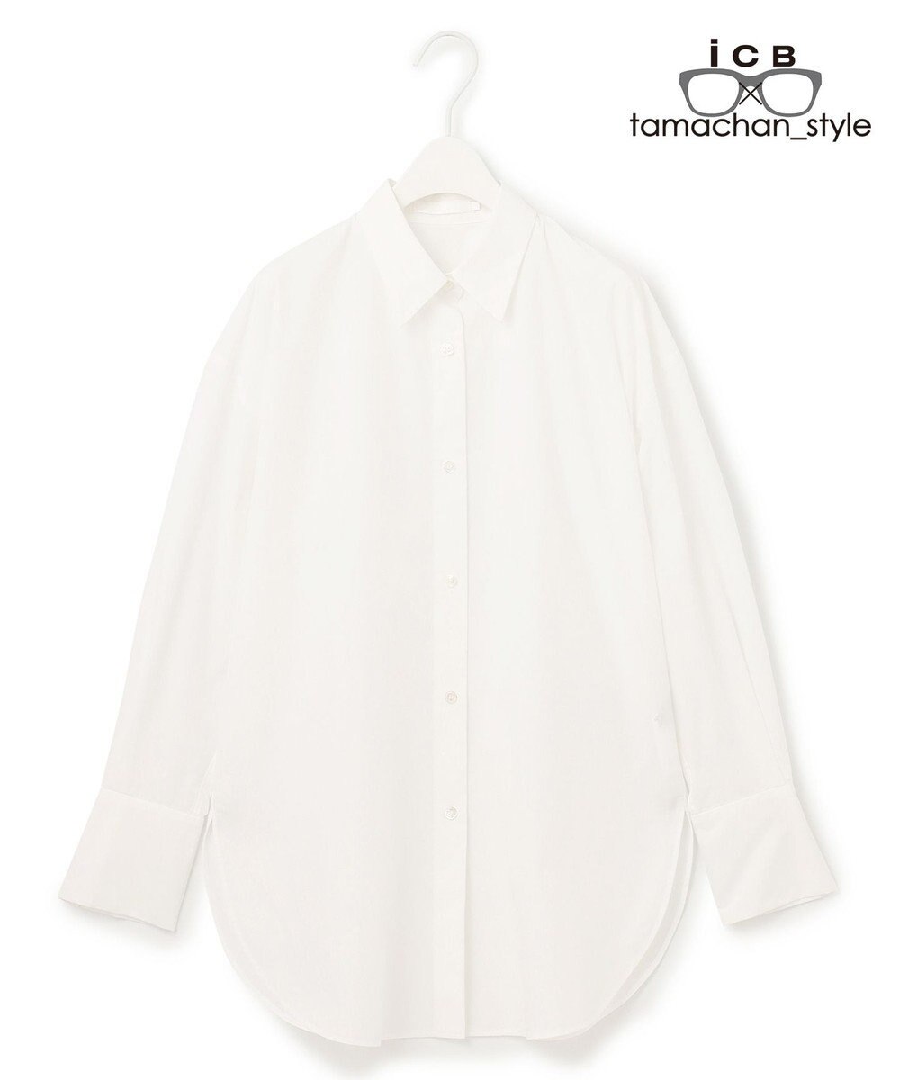 ICB L 【ICB×tamachan_style コラボ】 スタイルアップ ビッグシャツ 