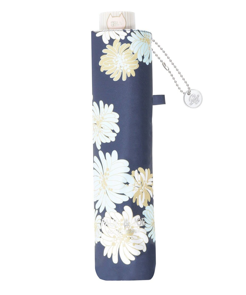 MOONBAT 【一級遮光/軽量】PAUL & JOE 晴雨兼用 日傘 折りたたみ傘 総柄クリザンテーム 遮熱 UV 